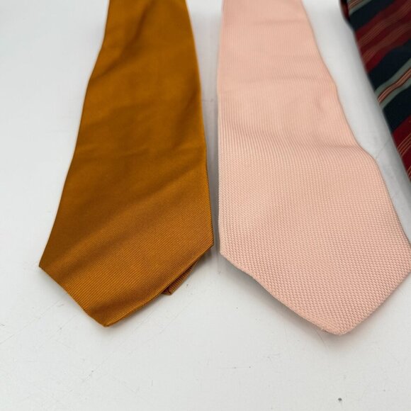 Lot Of 4 Vintage Banana Republic Handmade Silk Neck Ties Men’s Tie 1980s -90s - Picture 2 of 13